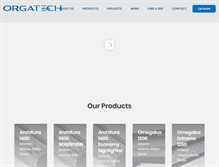 Tablet Screenshot of orgatech.com